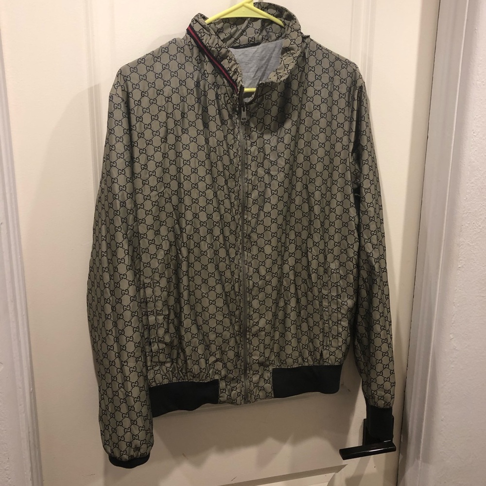 GUCCI GG Logo zip up jacket